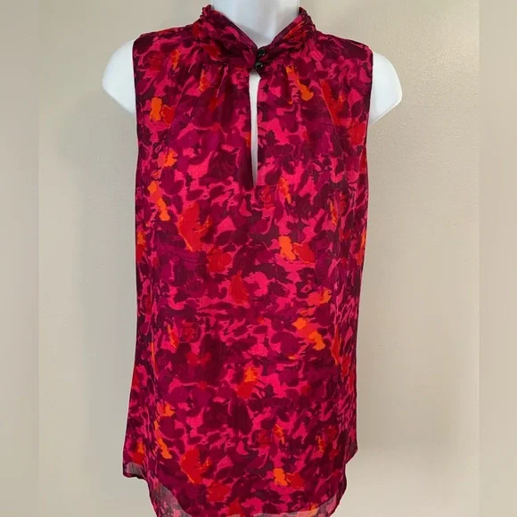 Banana Republic Fuchsia, Pink, Purple and Orange Patterned Tank - Picture 15 of 16